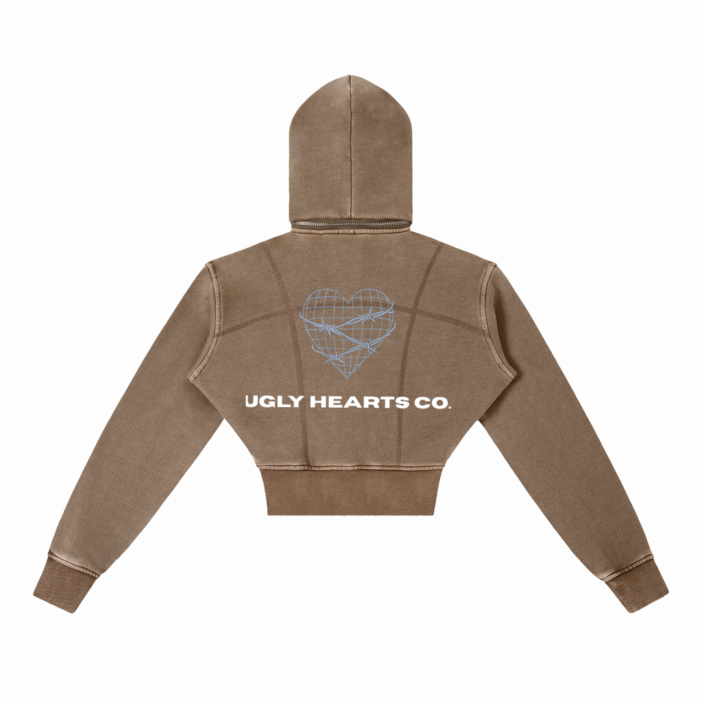 CANDY SHOP CROPPED Y2K HOODIE