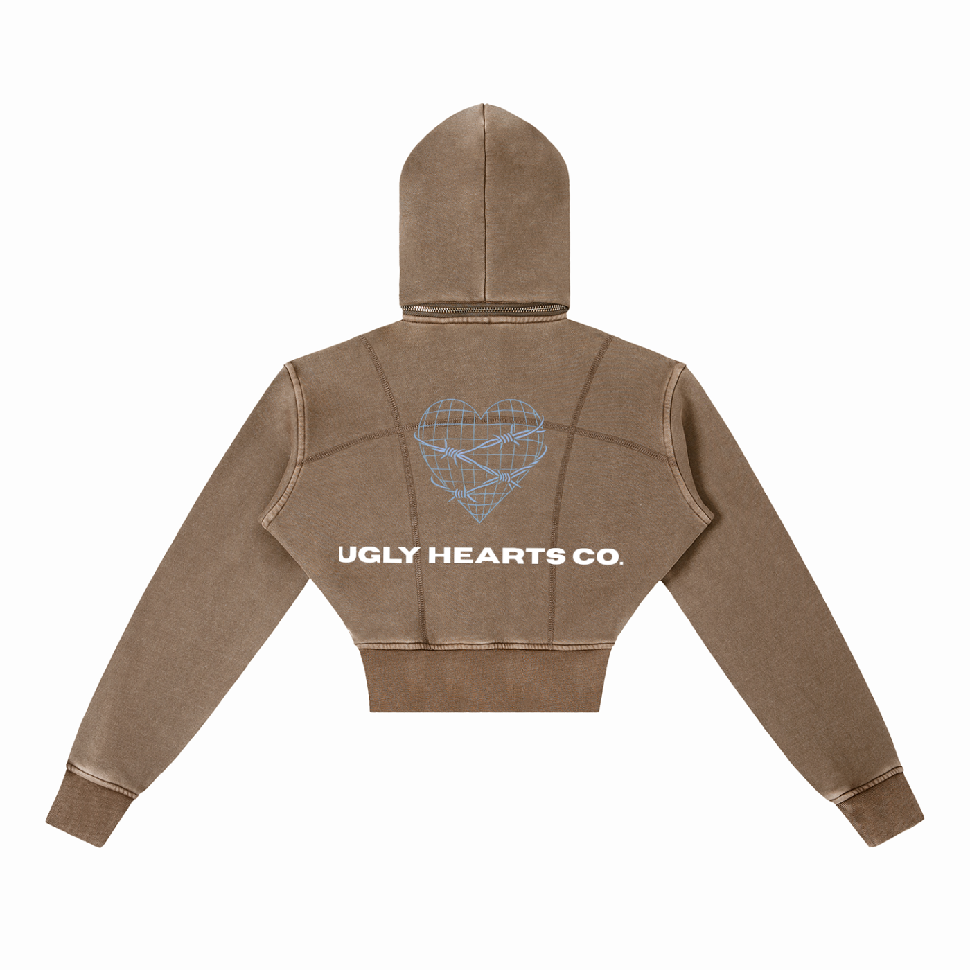 CANDY SHOP CROPPED Y2K HOODIE