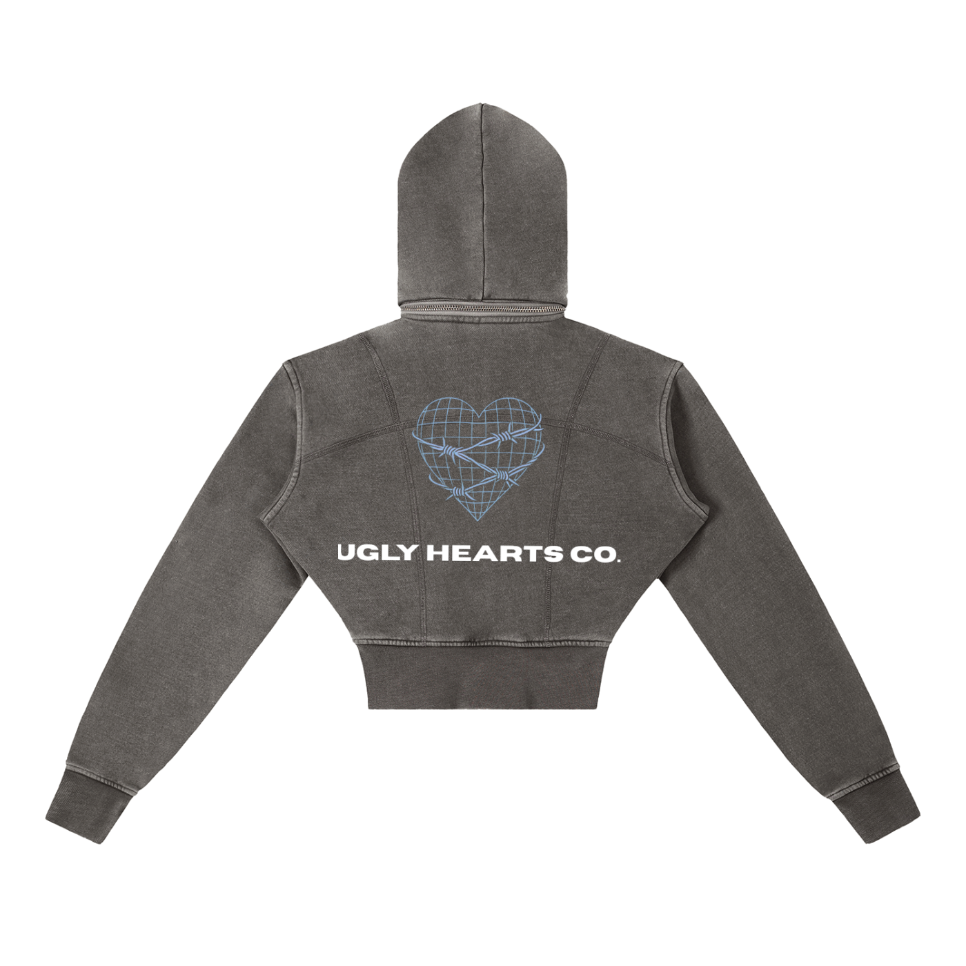 CANDY SHOP CROPPED Y2K HOODIE