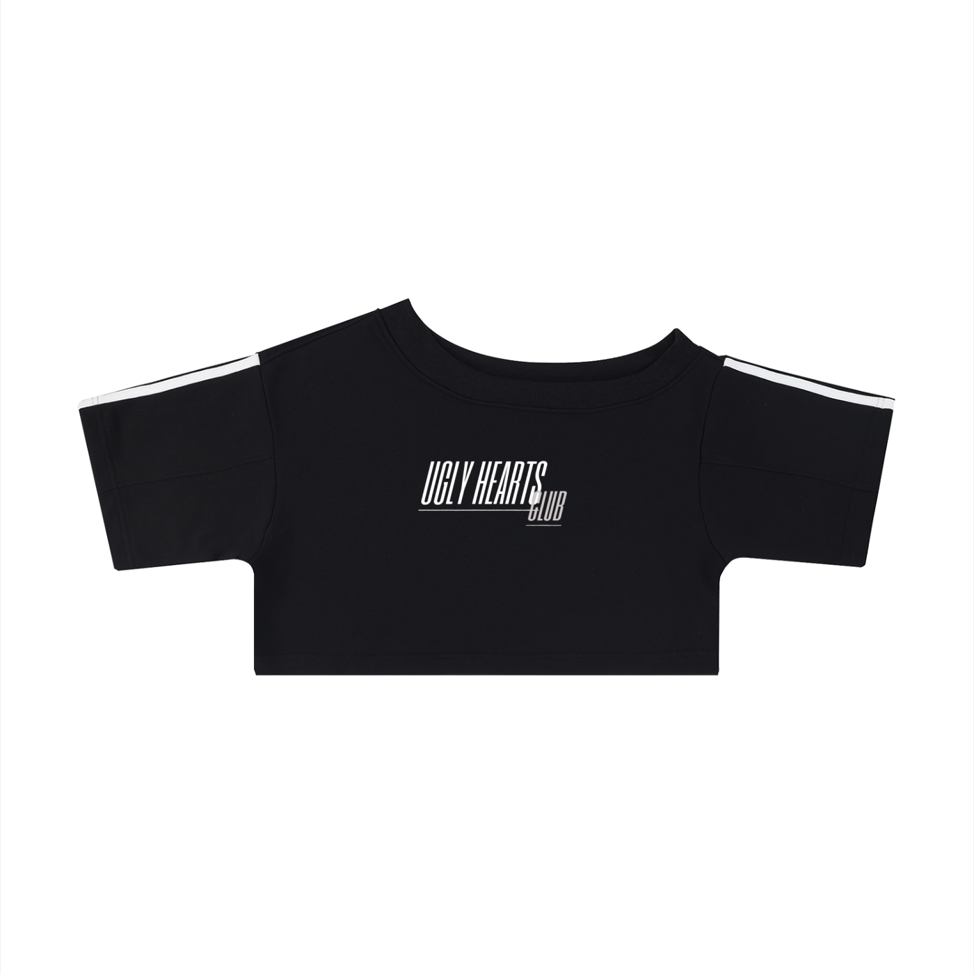 Ugly hearts Off-Shoulder crop Tee