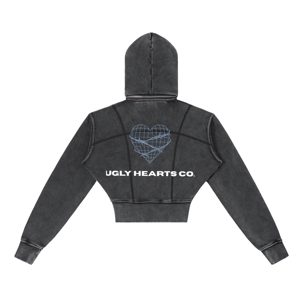 CANDY SHOP CROPPED Y2K HOODIE
