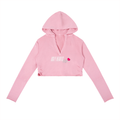 CANDY STORE "MEAN GIRL' RAW ZIP HOODIE
