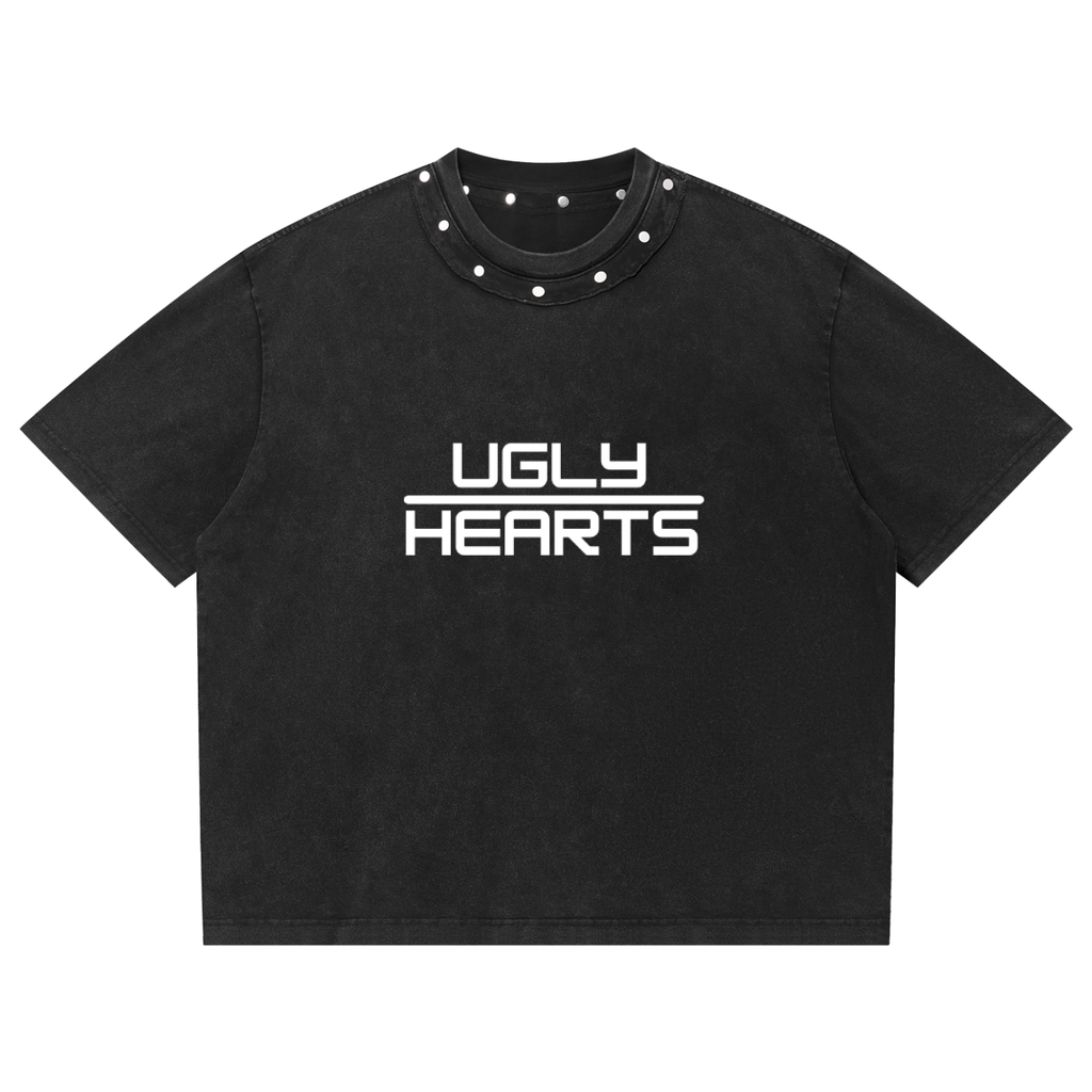 FALL FOR YOU Y2K STUDDED SHIRT