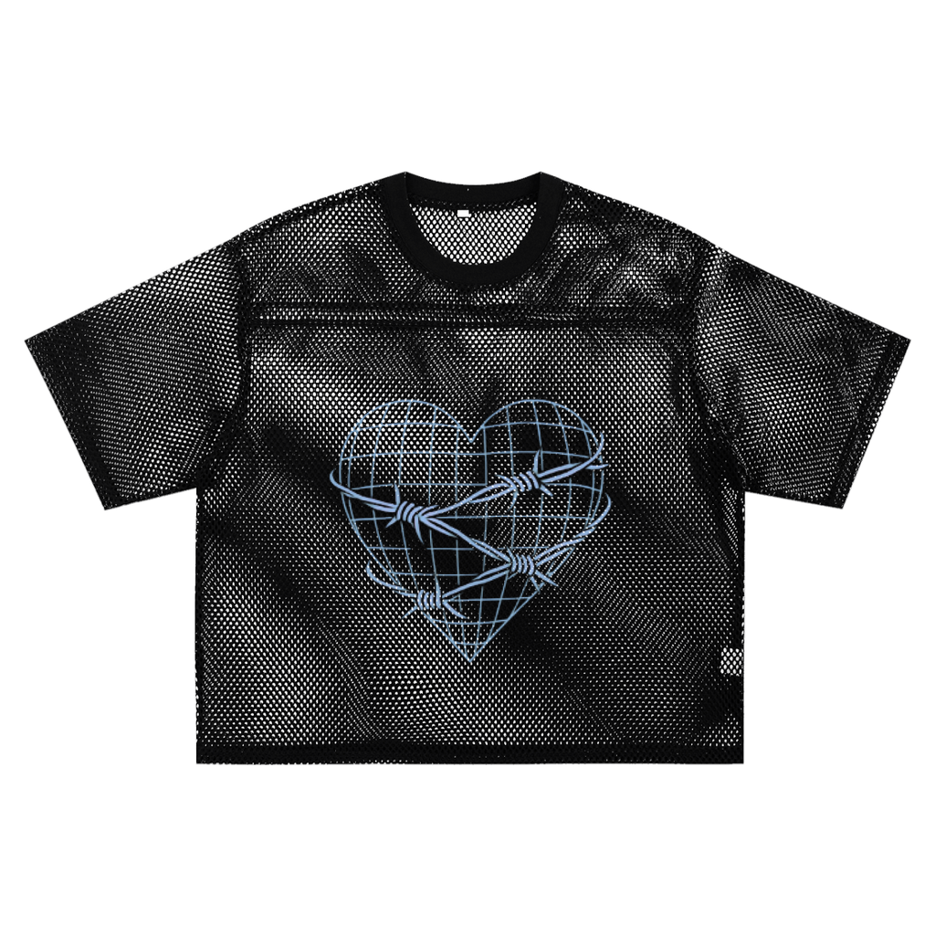 See-through Boxy Net T-Shirt
