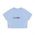 Thorny Heart Contrast stitch crop Tee